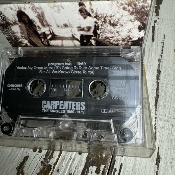 The Carpenters The Singles 1969-1973 AM Records CS-3601 Cassette Tape Vintage - Picture 5 of 7